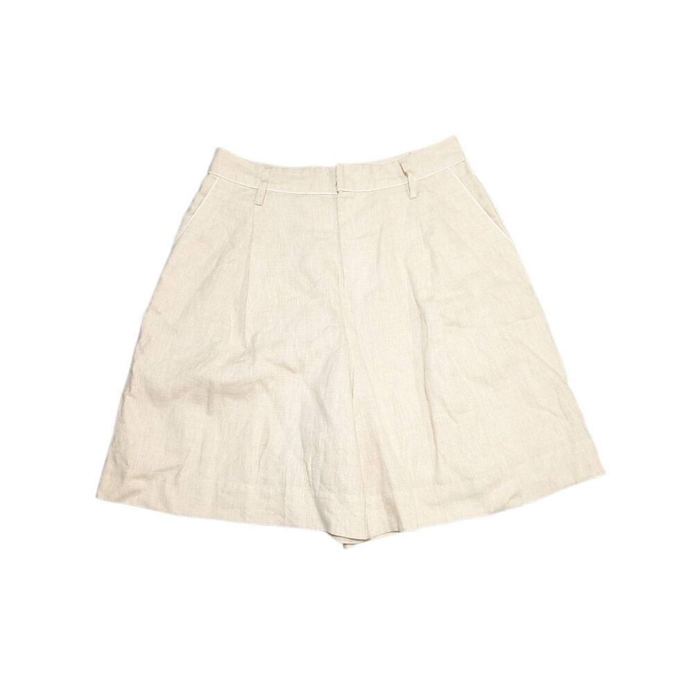 NWT Staud Elisa Linen Short Natural Women's 10